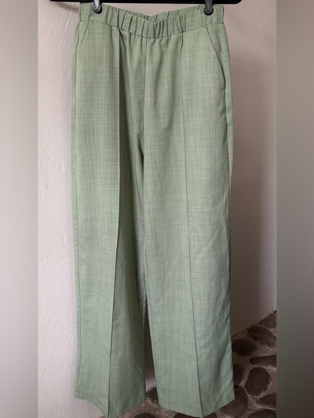 ASOS Green Elastic Waist Trousers